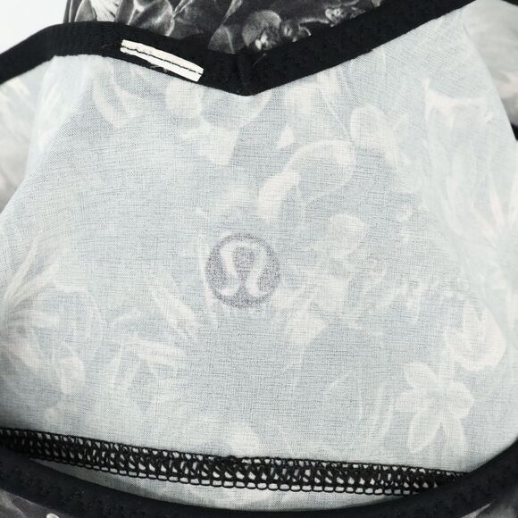 Lululemon Tank Top Womens XS Gray Black Print Sculpt II Mesh Exercise Yoga - Picture 12 of 12